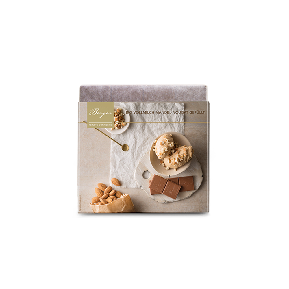 Berger Vollmilch Mandel-Nougat gefüllt 100g