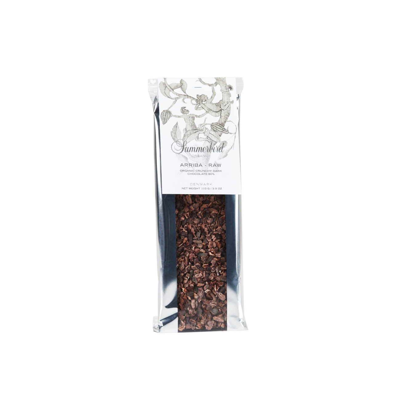 Arriba Raw - Edelbitterschokolade mit Kakaobohnencrunch (Vegan)