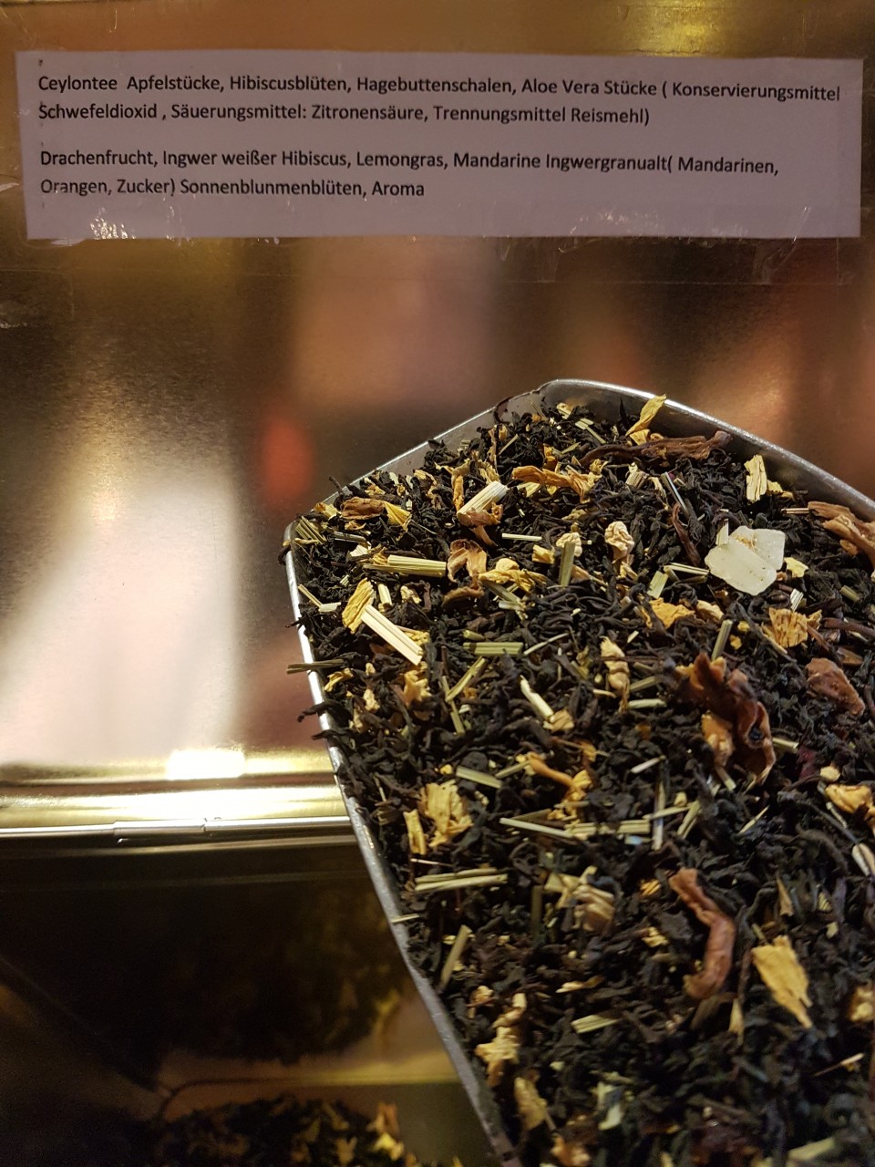 Schwarztee Mandarine Ingwer